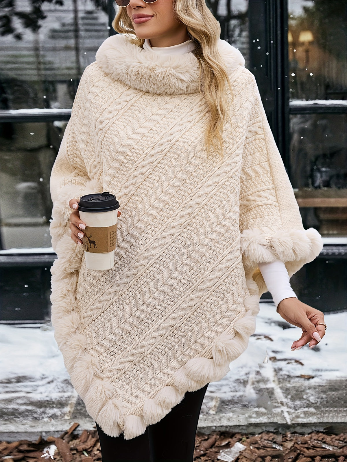 Elegant European And American Style Women'S Twisted Rope Striped Top with ; a Stylish And Warm Piece Suitable for Wearing Alone in Autumn And Winter