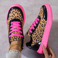 Women's Outdoor Sports Skate Shoes Leopard Print Casual Sneakers, Women Shoes