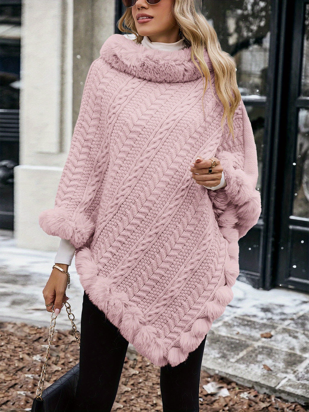 Elegant European And American Style Women'S Twisted Rope Striped Top with ; a Stylish And Warm Piece Suitable for Wearing Alone in Autumn And Winter