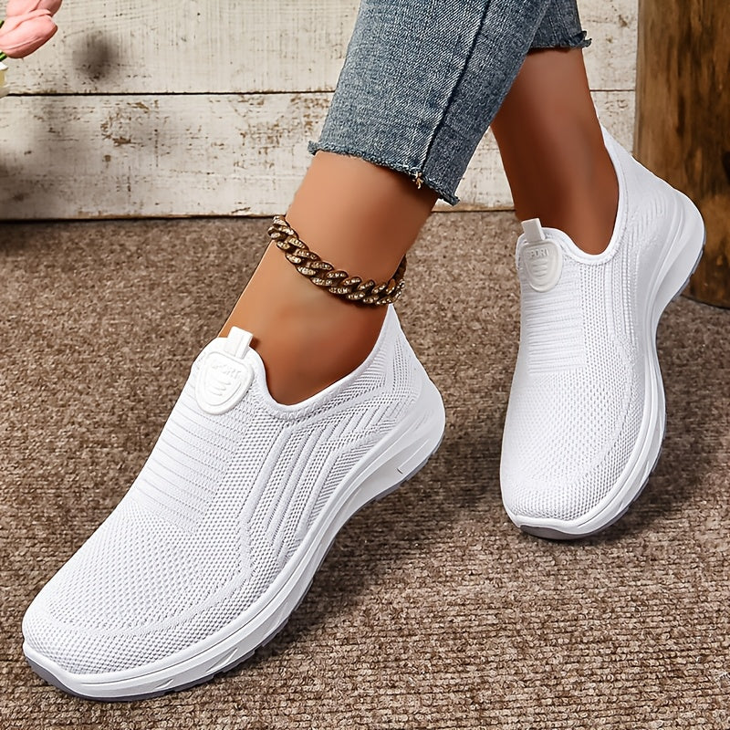 Women'S Casual Sneakers, Soft Comfortable Mesh Knit Upper Breathable Lightweight, And Wear-Resistant, Women Shoes