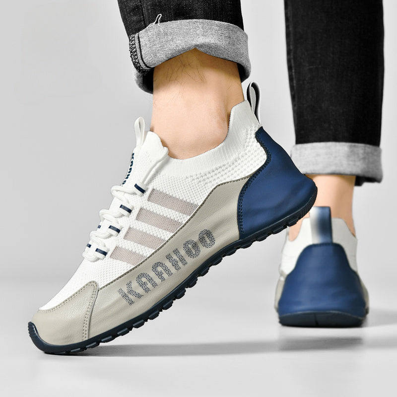 Women'S Casual Athletic Shoes Unisex Fashion Versatile Thick-Soled Casual Shoes Outdoor Sports Anti-Slip Running Casual Shoes White Deep Blue, Women Shoes, Sneakers