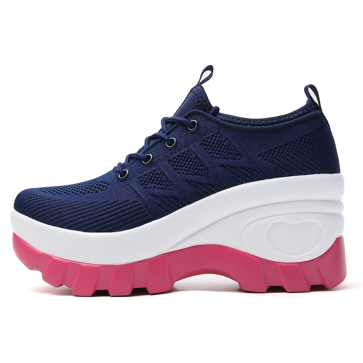 New Spring Summer Style Women'S Shoes Casual Athletic Shoes Comfortable Daily Thick Sole Height Increasing Women Shoes, Sneakers