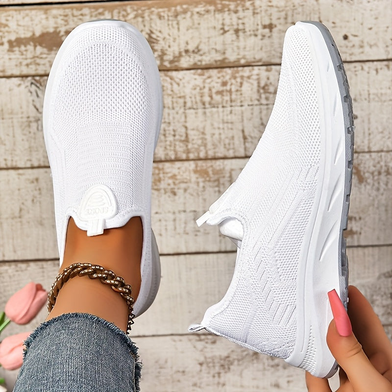 Women'S Casual Sneakers, Soft Comfortable Mesh Knit Upper Breathable Lightweight, And Wear-Resistant, Women Shoes