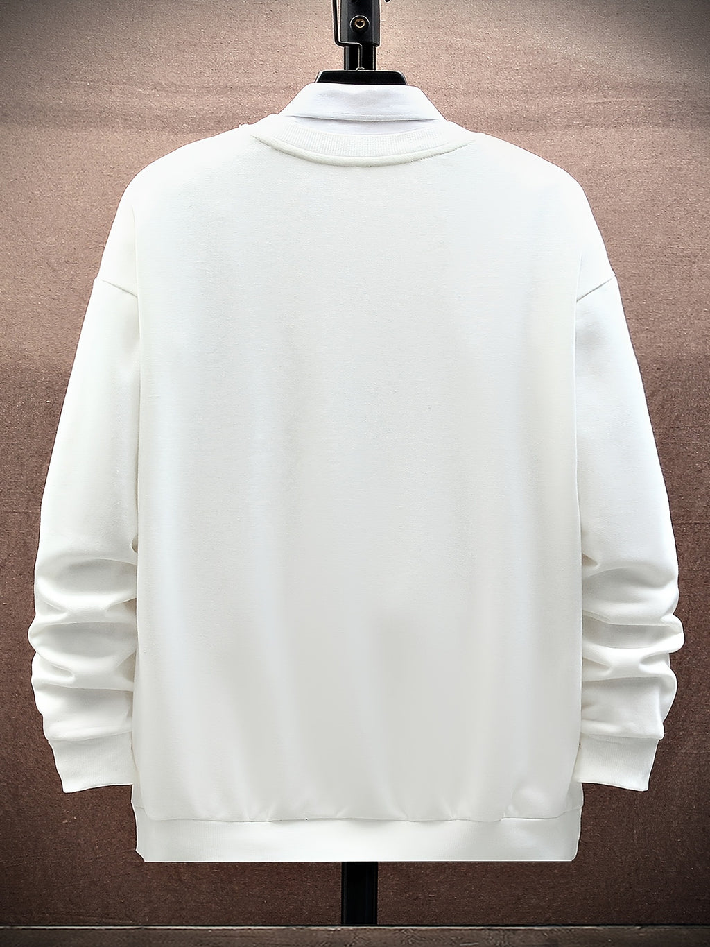 Big Eagle Print Men's Crew Neck Long Sleeve Sweatshirt, Casual Wear, Men's Clothing