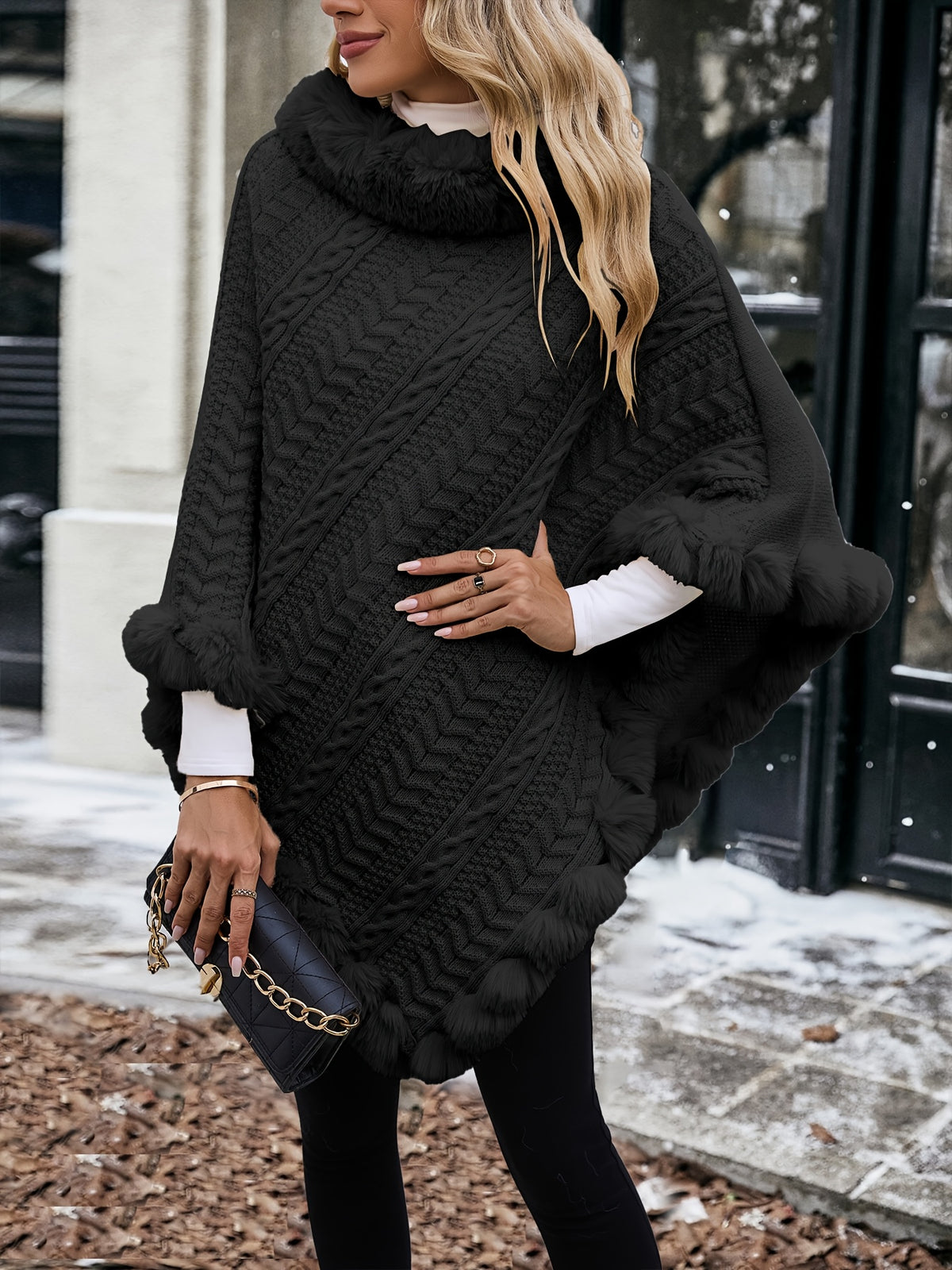 Elegant European And American Style Women'S Twisted Rope Striped Top with ; a Stylish And Warm Piece Suitable for Wearing Alone in Autumn And Winter