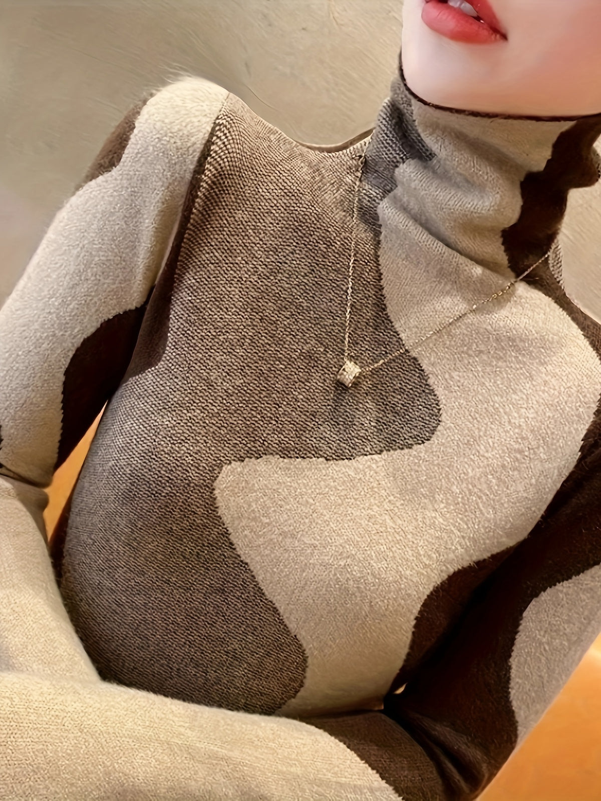 High Collar Sweater Women's Inner Wear Autumn and Winter Fashionable New Style Popular Fashion Bottoming Shirt Women's Top