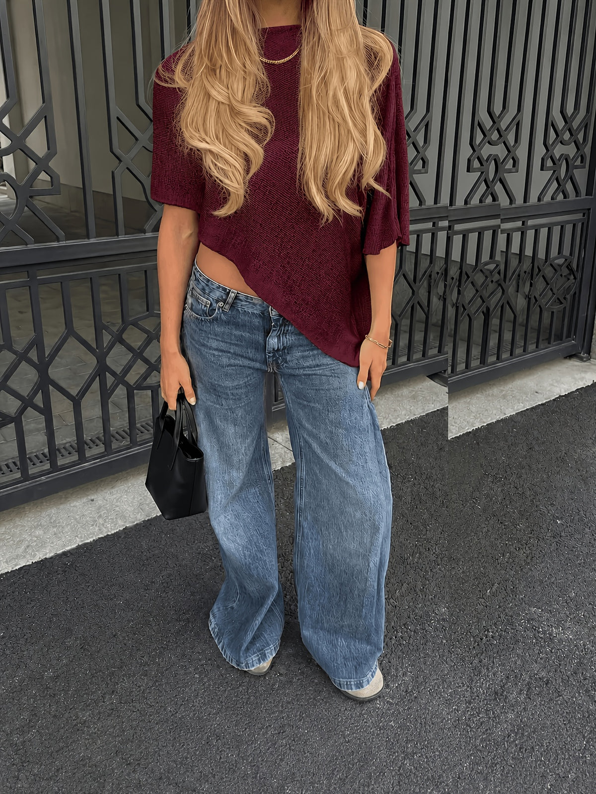 Summer New Women'S Loose Casual Sweater Top, Asymmetrical Hem, Minimalist Lightweight Sheer Sexy Shirt, Suitable for Summer Vacation, Beach, Music Festival Outfits [ASD1]