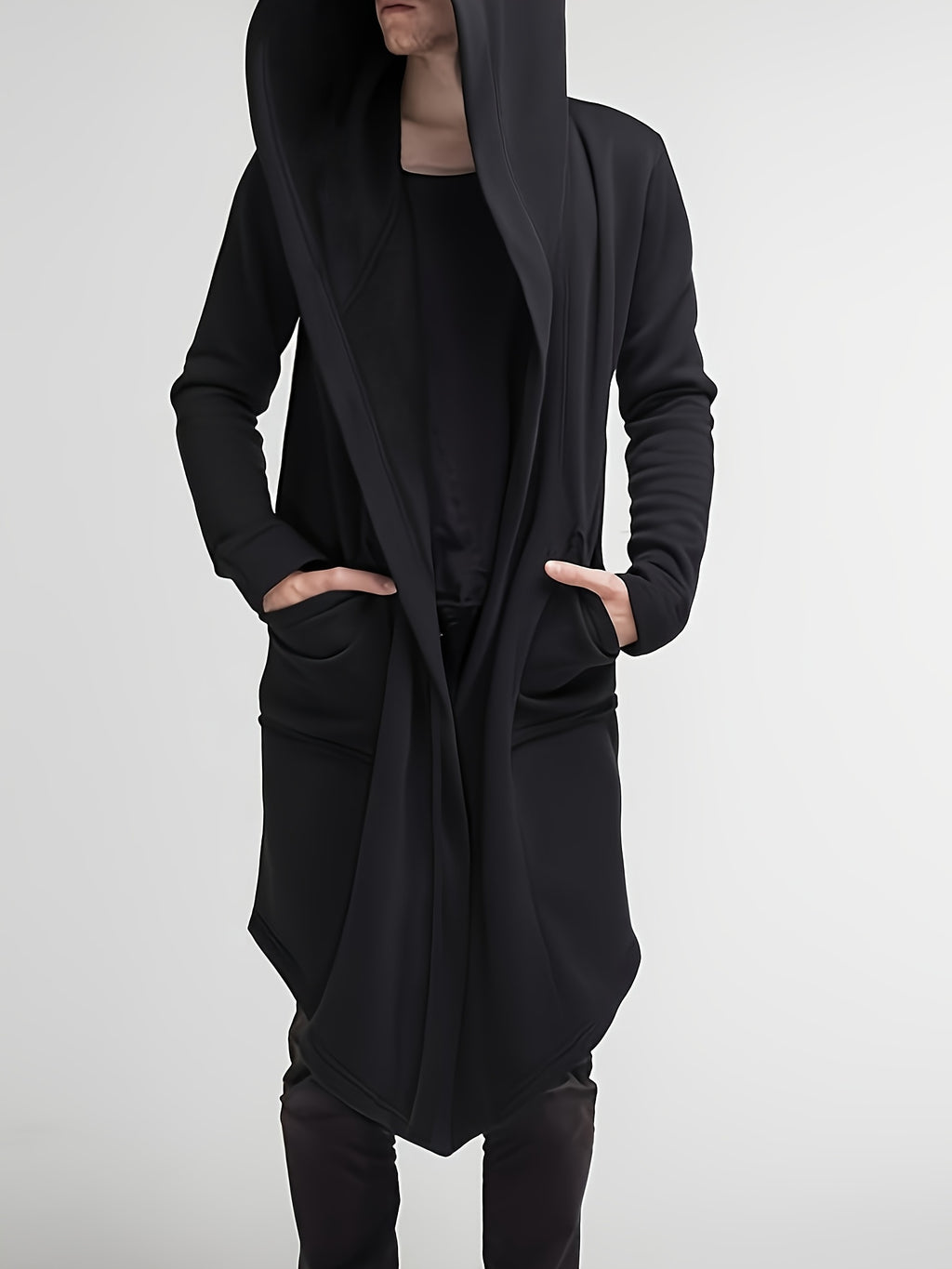 Men's Hooded Cardigan Robe, Casual Home Sleepwear for Daily Wear, Winter Clothes for Men
