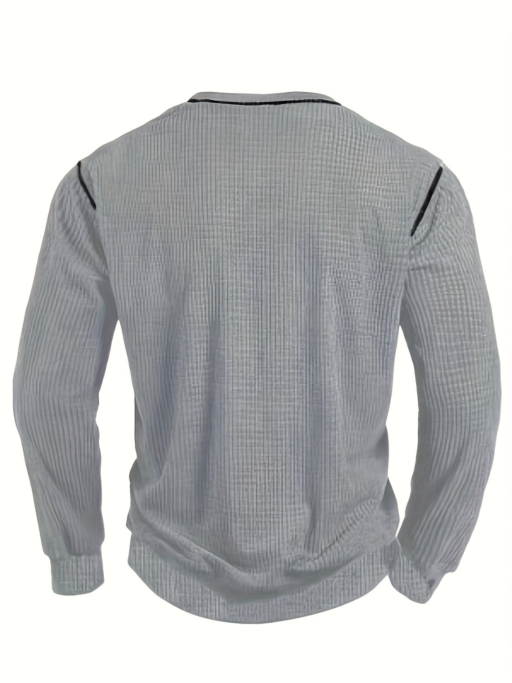 Men'S Comfortable Pullover Sweater, Fashionable Long Sleeve T-Shirt, Spring And Autumn Casual Trendy Top