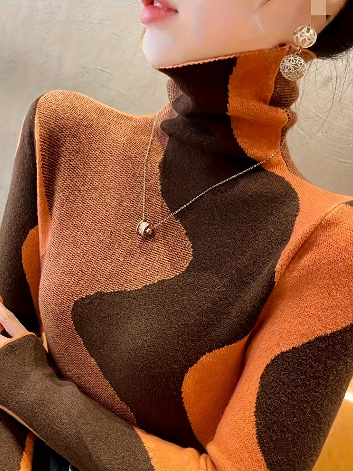 High Collar Sweater Women's Inner Wear Autumn and Winter Fashionable New Style Popular Fashion Bottoming Shirt Women's Top