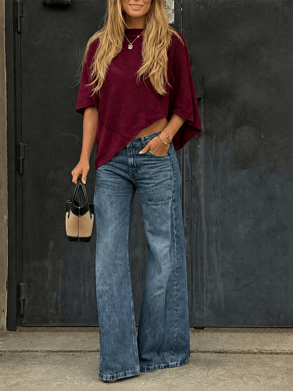Summer New Women'S Loose Casual Sweater Top, Asymmetrical Hem, Minimalist Lightweight Sheer Sexy Shirt, Suitable for Summer Vacation, Beach, Music Festival Outfits [ASD1]