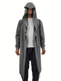 Men's Hooded Cardigan Robe, Casual Home Sleepwear for Daily Wear, Winter Clothes for Men