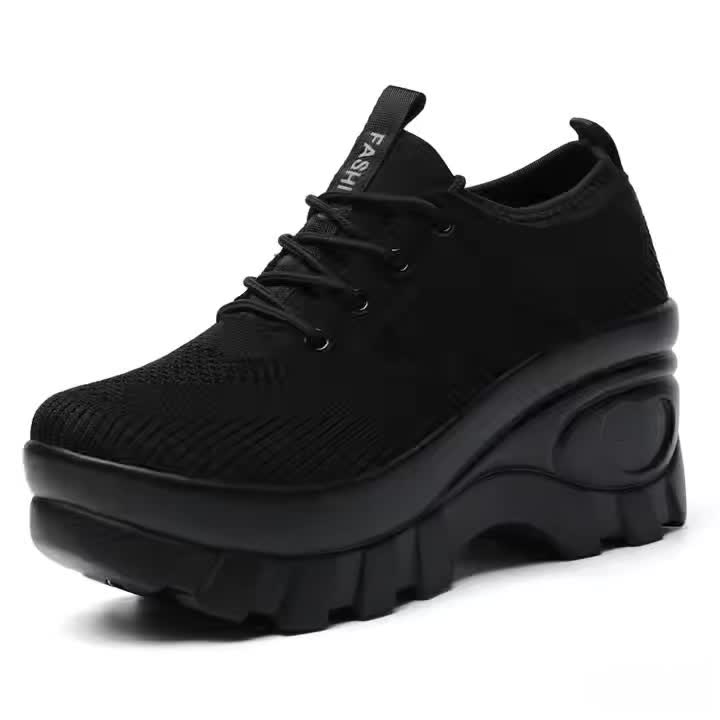New Spring Summer Style Women'S Shoes Casual Athletic Shoes Comfortable Daily Thick Sole Height Increasing Women Shoes, Sneakers