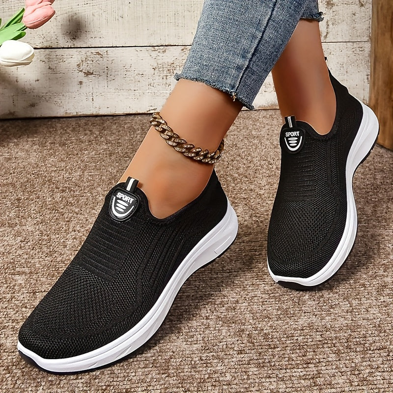Women'S Casual Sneakers, Soft Comfortable Mesh Knit Upper Breathable Lightweight, And Wear-Resistant, Women Shoes