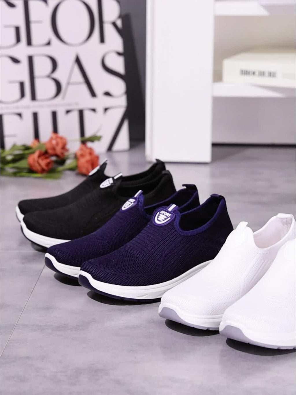 Women'S Casual Sneakers, Soft Comfortable Mesh Knit Upper Breathable Lightweight, And Wear-Resistant, Women Shoes