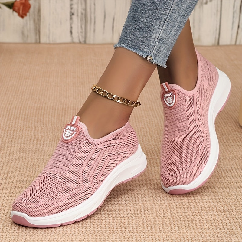 Women'S Casual Sneakers, Soft Comfortable Mesh Knit Upper Breathable Lightweight, And Wear-Resistant, Women Shoes