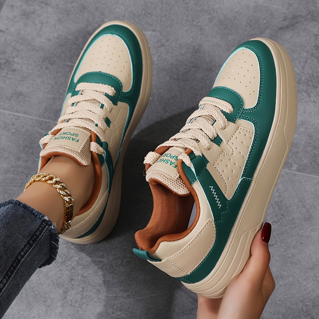Women's Casual Fashion Sneakers with Laces, Women Shoes