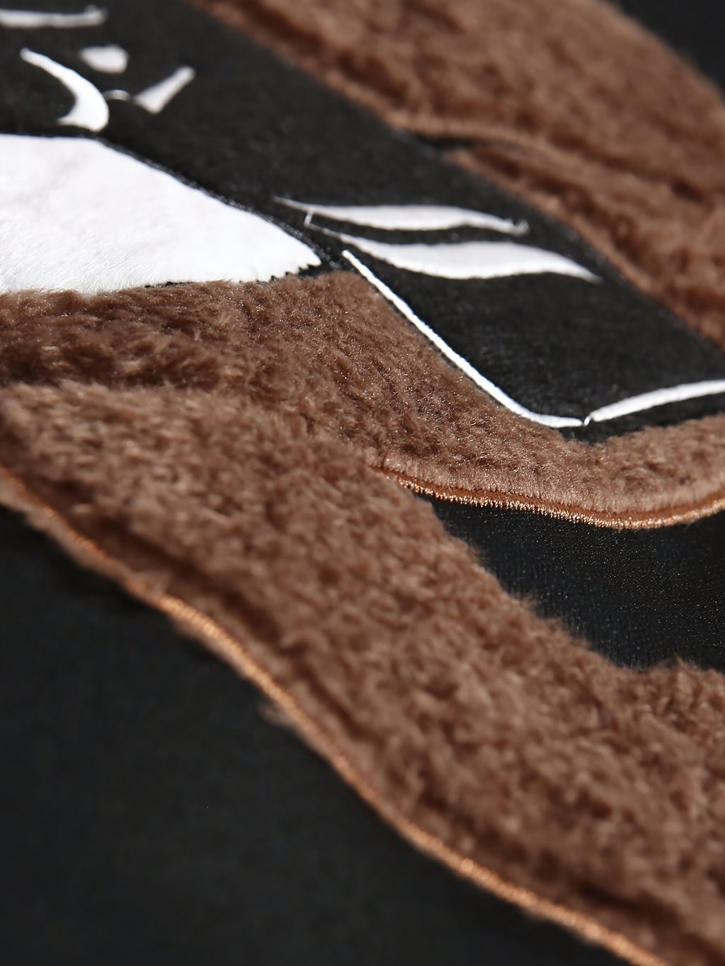 Men'S Fashion Cartoon Bear Long Sleeve Pullover Creative Plush Spliced Casual Sweatshirt