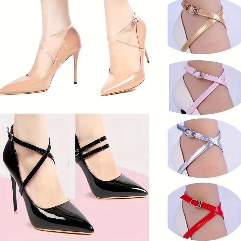 2pcs Women'S High Heels Non-Heel Dual-Use Ankle Wrap Shoelace Shoe Accessory Foot Binding Shoelace, Women Shoes