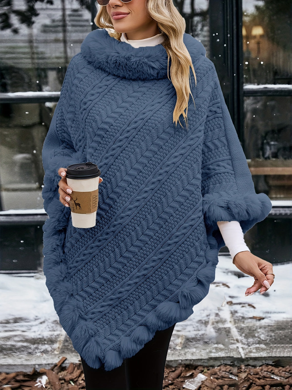Elegant European And American Style Women'S Twisted Rope Striped Top with ; a Stylish And Warm Piece Suitable for Wearing Alone in Autumn And Winter