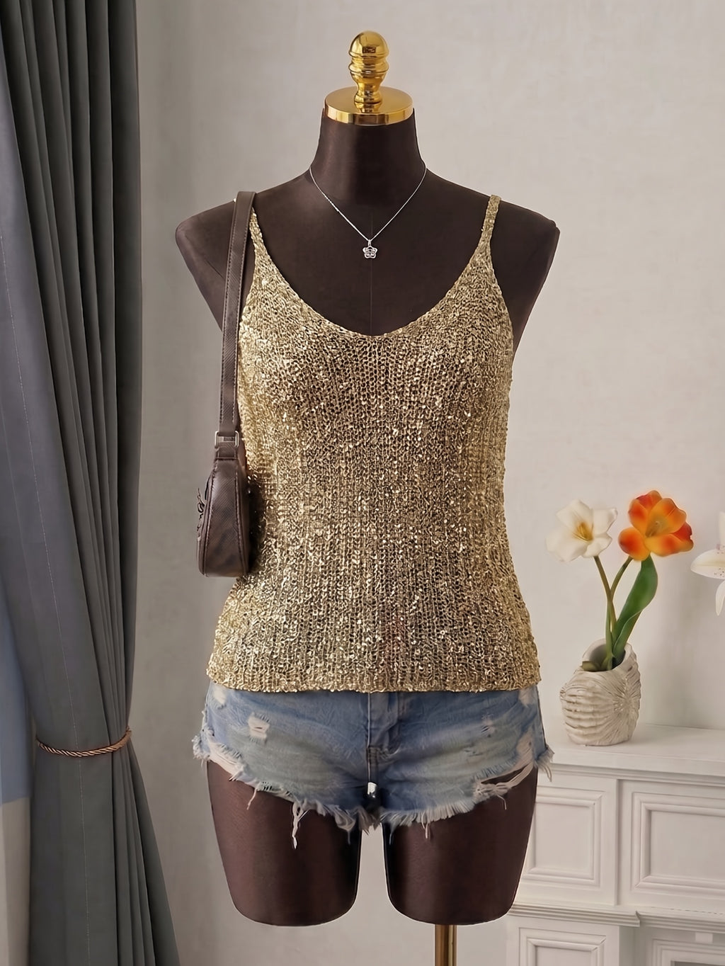 Sexy Sleeveless Camisole Slim-Fit Tank Top