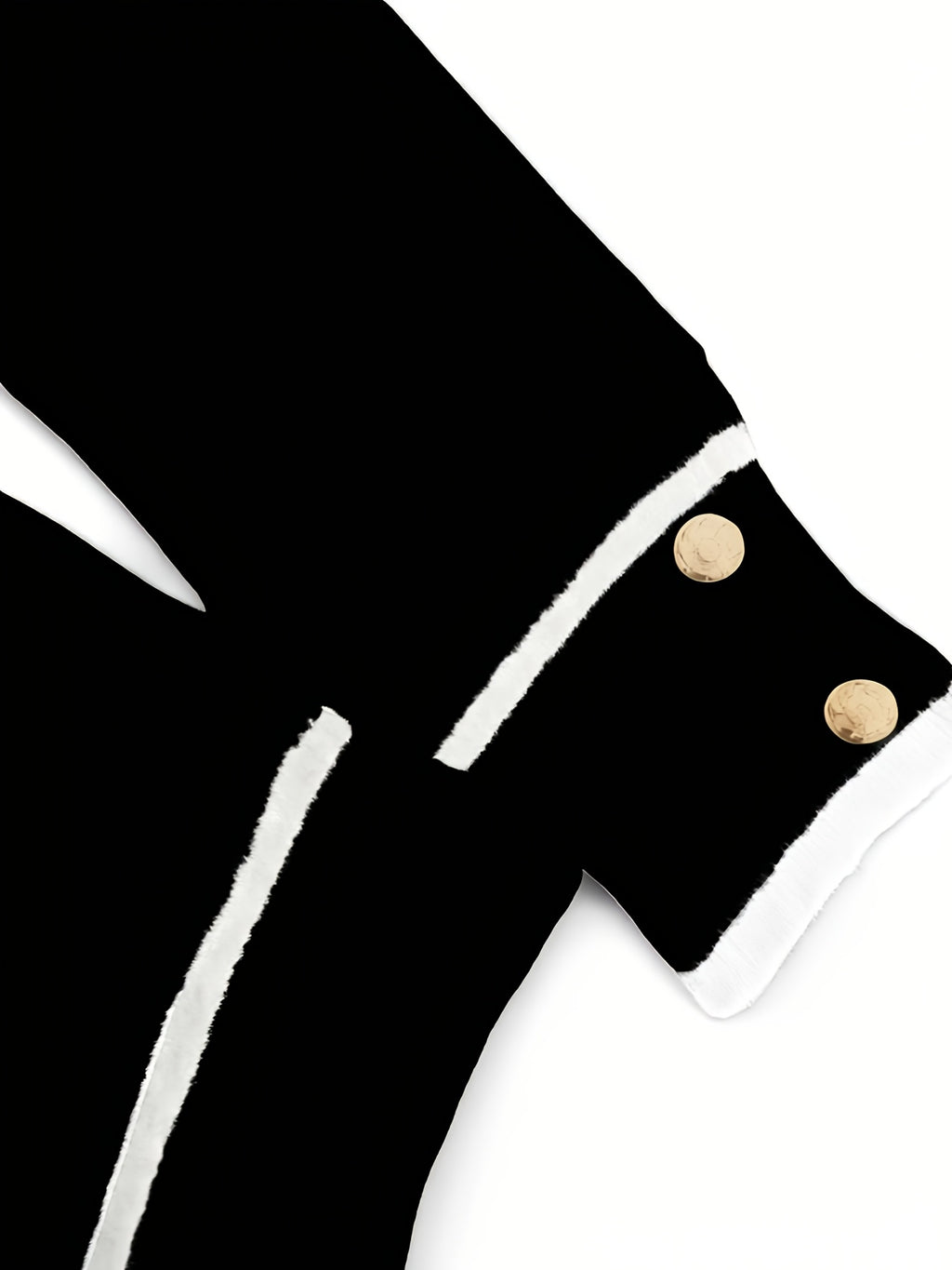 Women's Pullover Sweater for Autumn/Winter, Can Be Worn as an Inner or Outer Layer, Comfortable, Elegant, and Features a Spicy Design with a Spliced Lapel and Exquisite Metal Buttons. Suitable for Commuting, Dates, and Valentine's Day