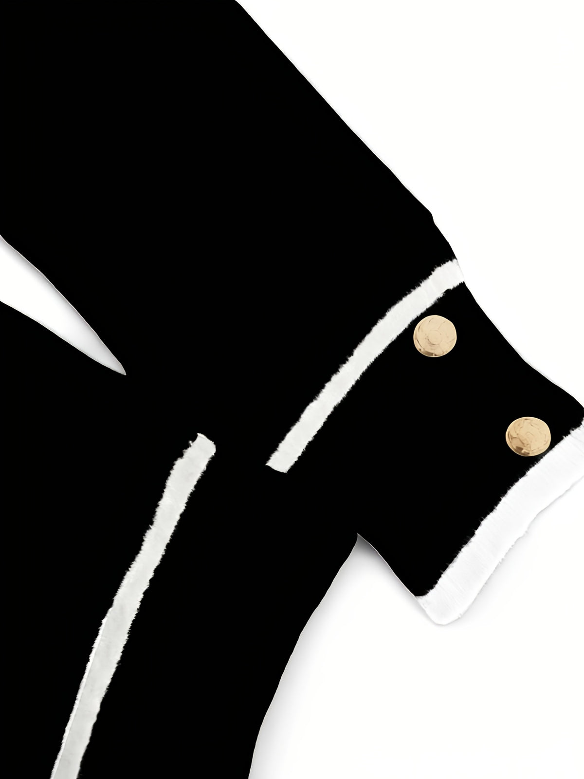 Women's Pullover Sweater for Autumn/Winter, Can Be Worn as an Inner or Outer Layer, Comfortable, Elegant, and Features a Spicy Design with a Spliced Lapel and Exquisite Metal Buttons. Suitable for Commuting, Dates, and Valentine's Day