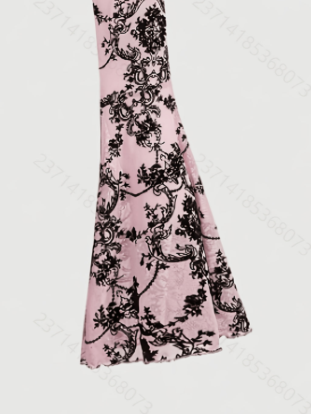 [Black Velvet Shirt] Women's Black Velvet High-Neck Bell Sleeve Short Outer Decorative Shirt