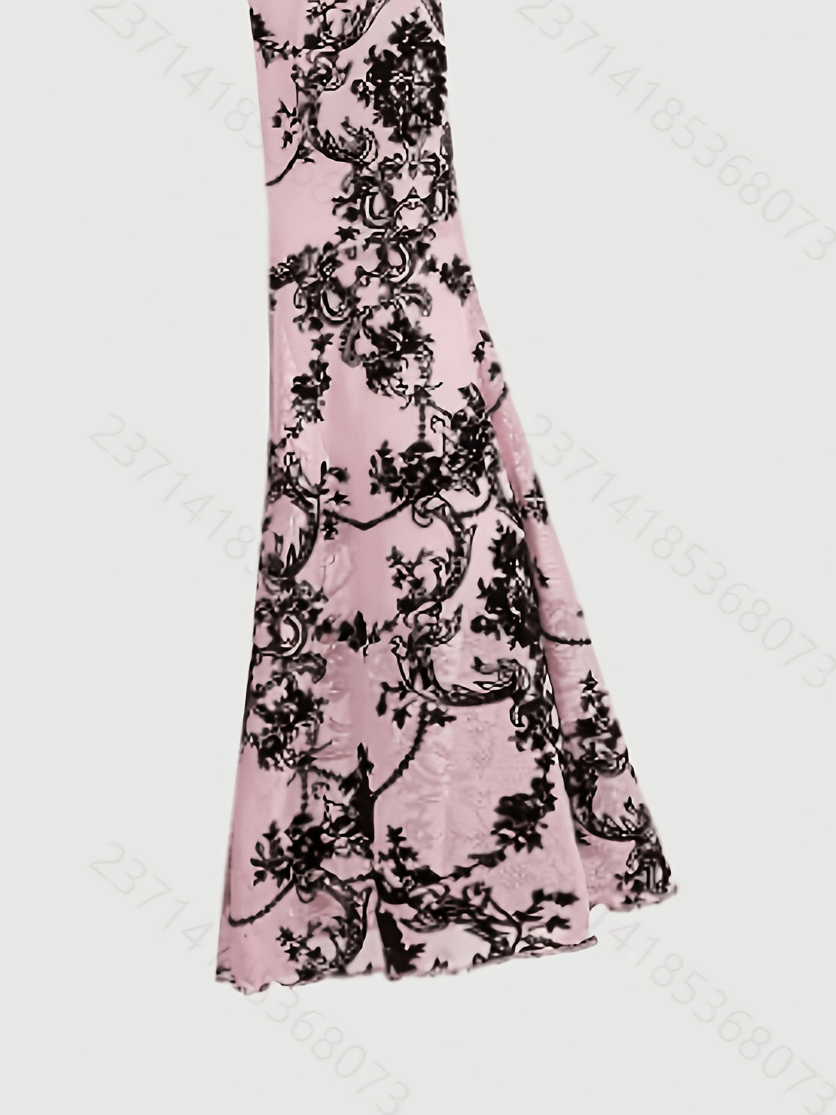 [Black Velvet Shirt] Women's Black Velvet High-Neck Bell Sleeve Short Outer Decorative Shirt