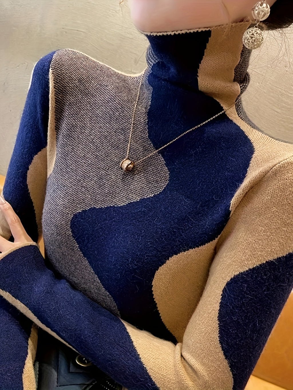 High Collar Sweater Women's Inner Wear Autumn and Winter Fashionable New Style Popular Fashion Bottoming Shirt Women's Top