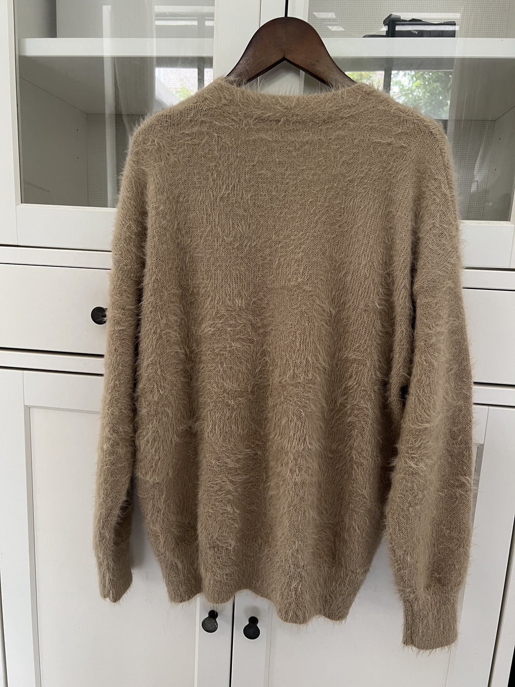 #B0827 Loose Long Sleeve V-Neck Sweater Jacket, Fashionable Easy Women'S Cardigan, Stylish Comfortable Sweater, Easy Elegant Open Front, Versatile Top for Casual, Dates, Parties, Or Business