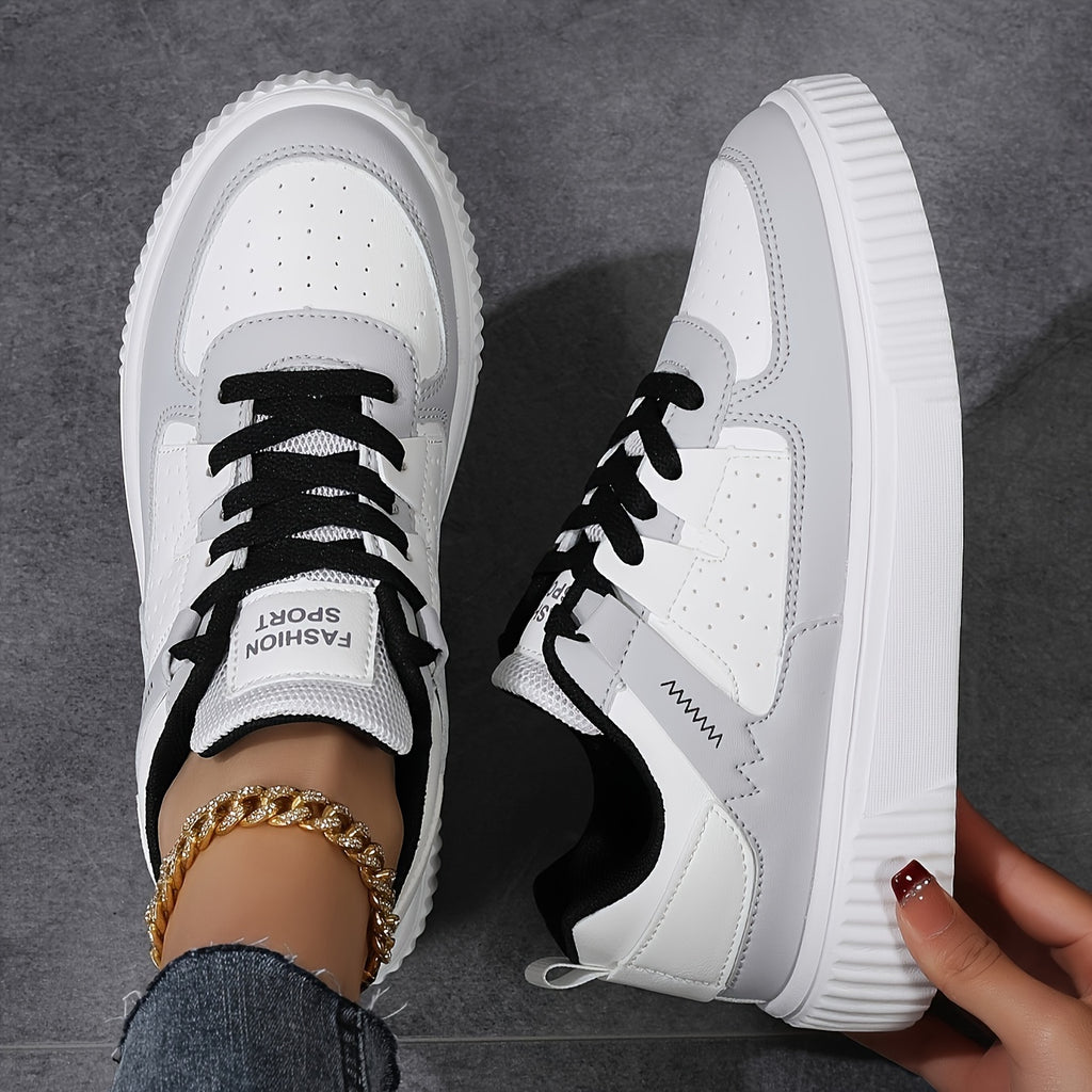Women's Casual Fashion Sneakers with Laces, Women Shoes