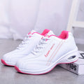 Women'S Air Cushion Anti-Slip Thick Sole Athletic Shoes, Lightweight Lace-Up Surface Outdoor Running Shoes, New Fashion Versatile Athletic Shoes, Women'S Casual Travel Shoes, Women Shoes, Sneakers
