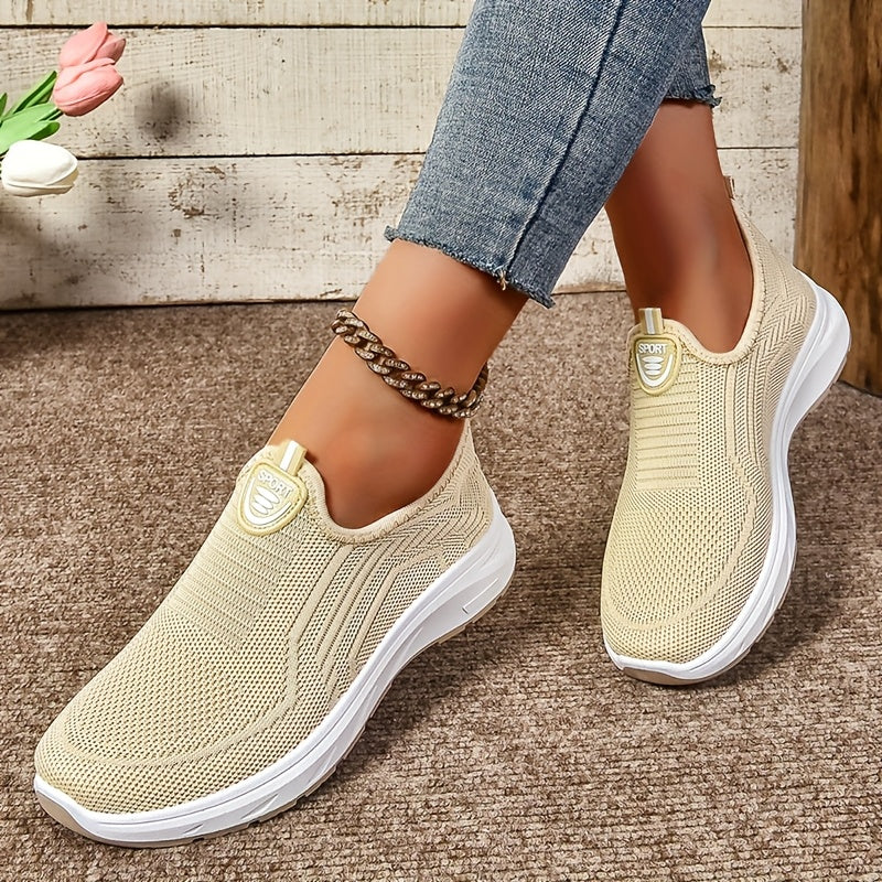 Women'S Casual Sneakers, Soft Comfortable Mesh Knit Upper Breathable Lightweight, And Wear-Resistant, Women Shoes