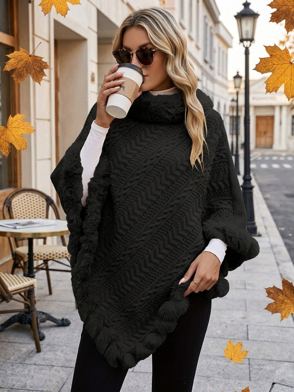 Elegant European And American Style Women'S Twisted Rope Striped Top with ; a Stylish And Warm Piece Suitable for Wearing Alone in Autumn And Winter