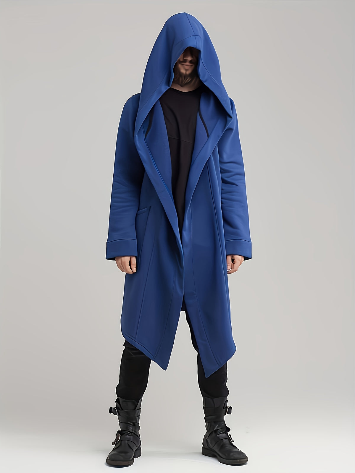 Men's Hooded Cardigan Robe, Casual Home Sleepwear for Daily Wear, Winter Clothes for Men
