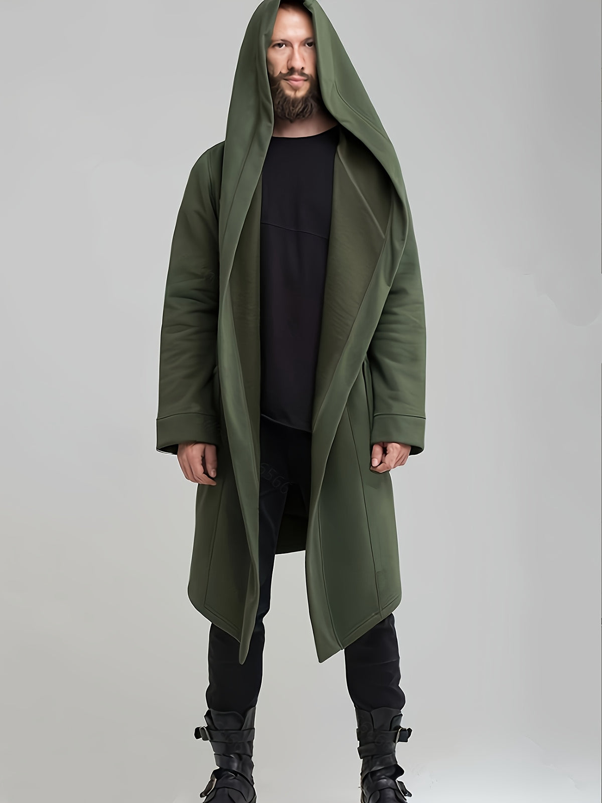 Men's Hooded Cardigan Robe, Casual Home Sleepwear for Daily Wear, Winter Clothes for Men