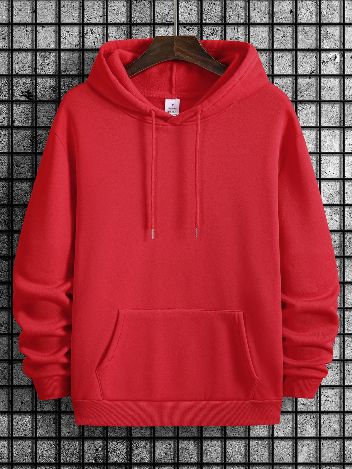 [Casual Pullover Hoodie] Our Lady's Day New Arrival Men's Sweatshirt, Casual Versatile Style Fashion Hoodie with Bear Paw "Service Human" Letter Design Print - Casual Pullover, Kangaroo Pocket, Stretch Fabric, Perfect Choice for Autumn
