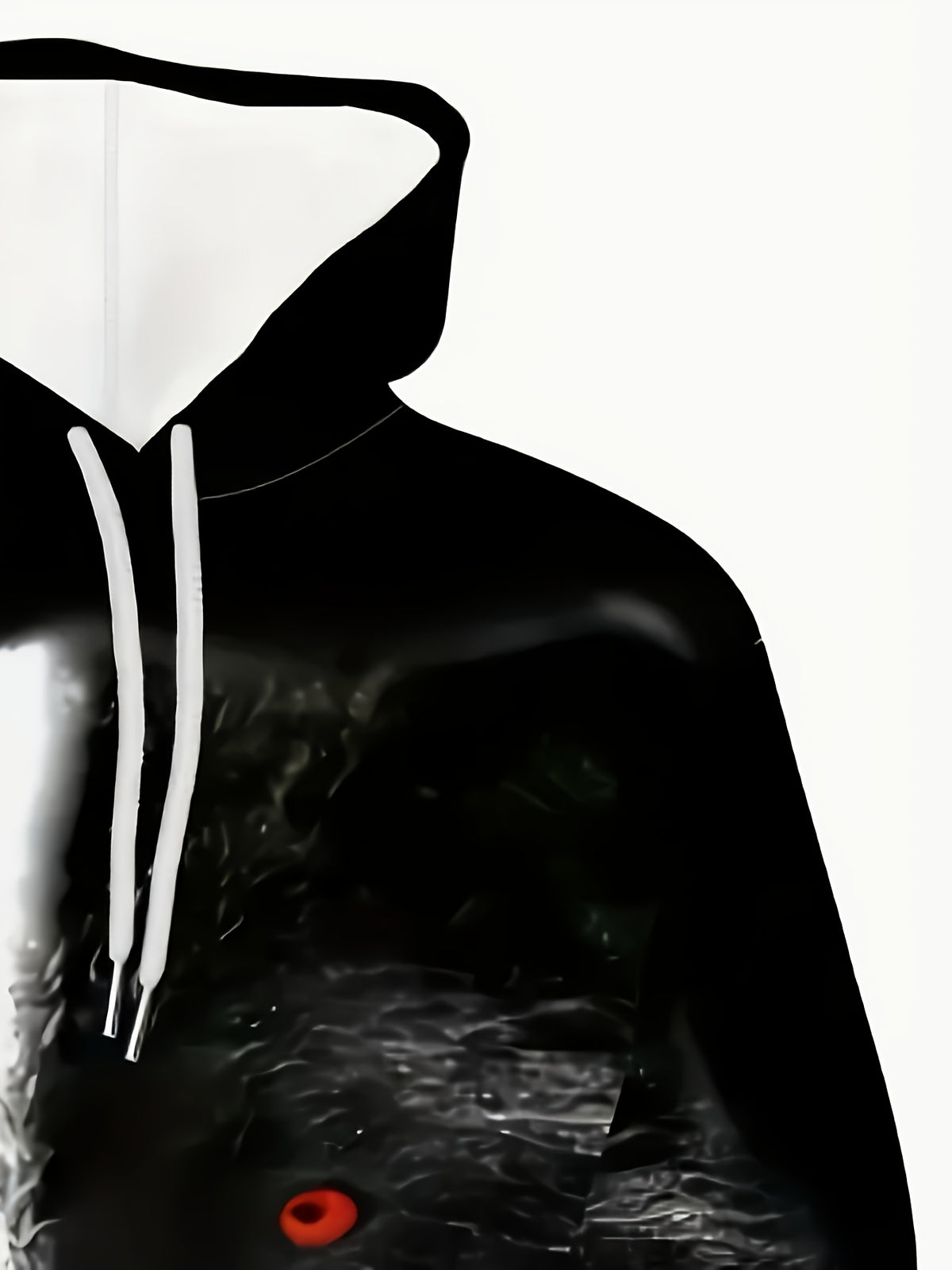 Digital Print Trendy Hooded Sweatshirt - Autumn Hoodie - 3D Digital Print - Two-Color Wolf Dog Design