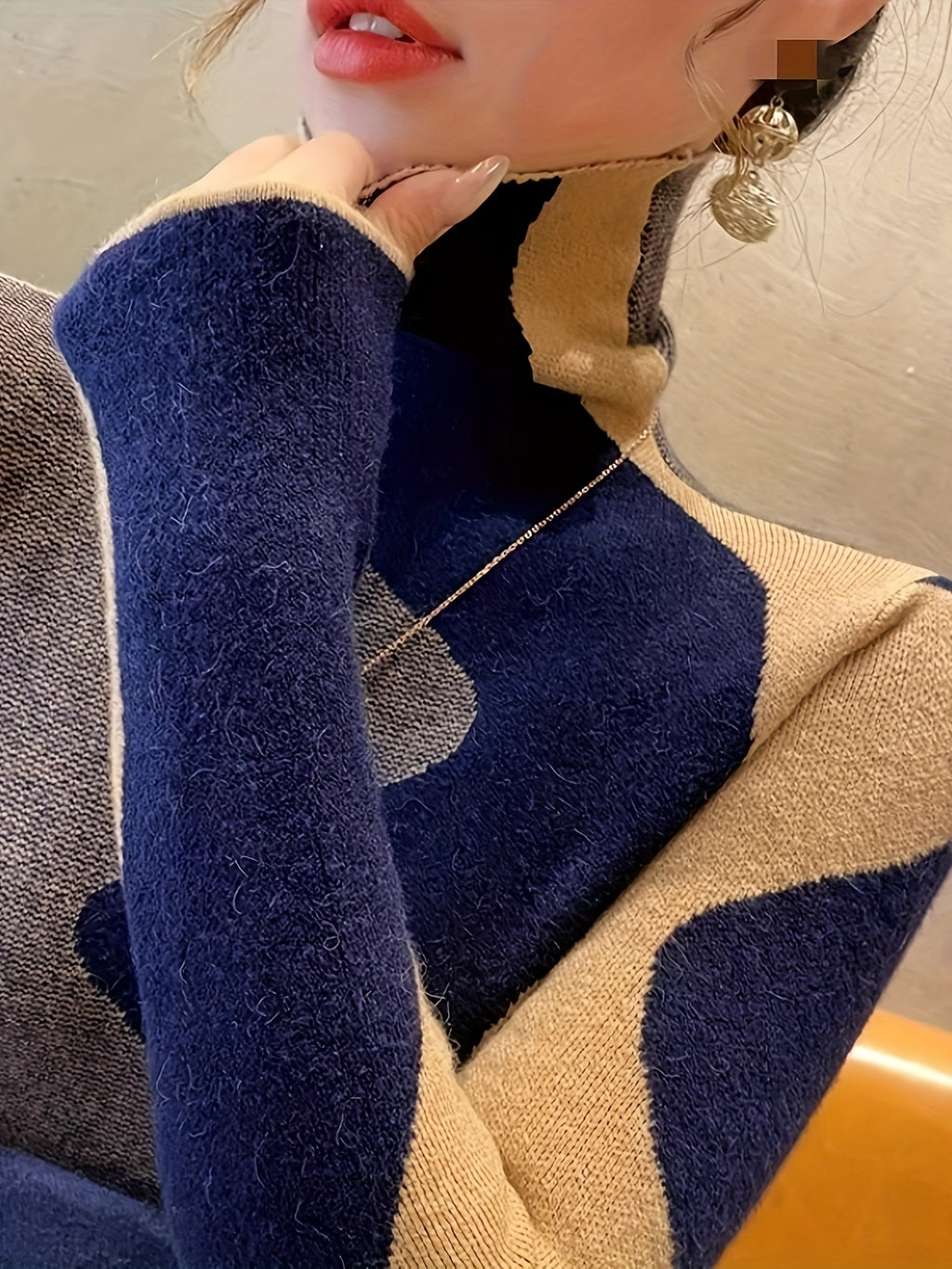 High Collar Sweater Women's Inner Wear Autumn and Winter Fashionable New Style Popular Fashion Bottoming Shirt Women's Top