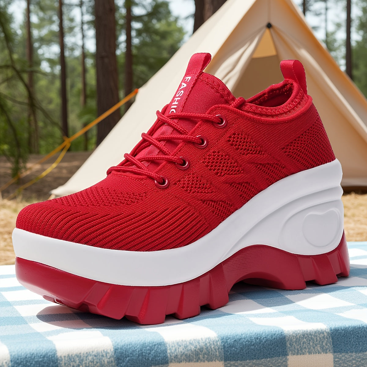New Spring Summer Style Women'S Shoes Casual Athletic Shoes Comfortable Daily Thick Sole Height Increasing Women Shoes, Sneakers
