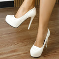 Sexy White High Heels Women'S Stiletto High Platform Patent Nightclub Bed Fun Women'S Shoes Pole Dance Shoes, Women Shoes