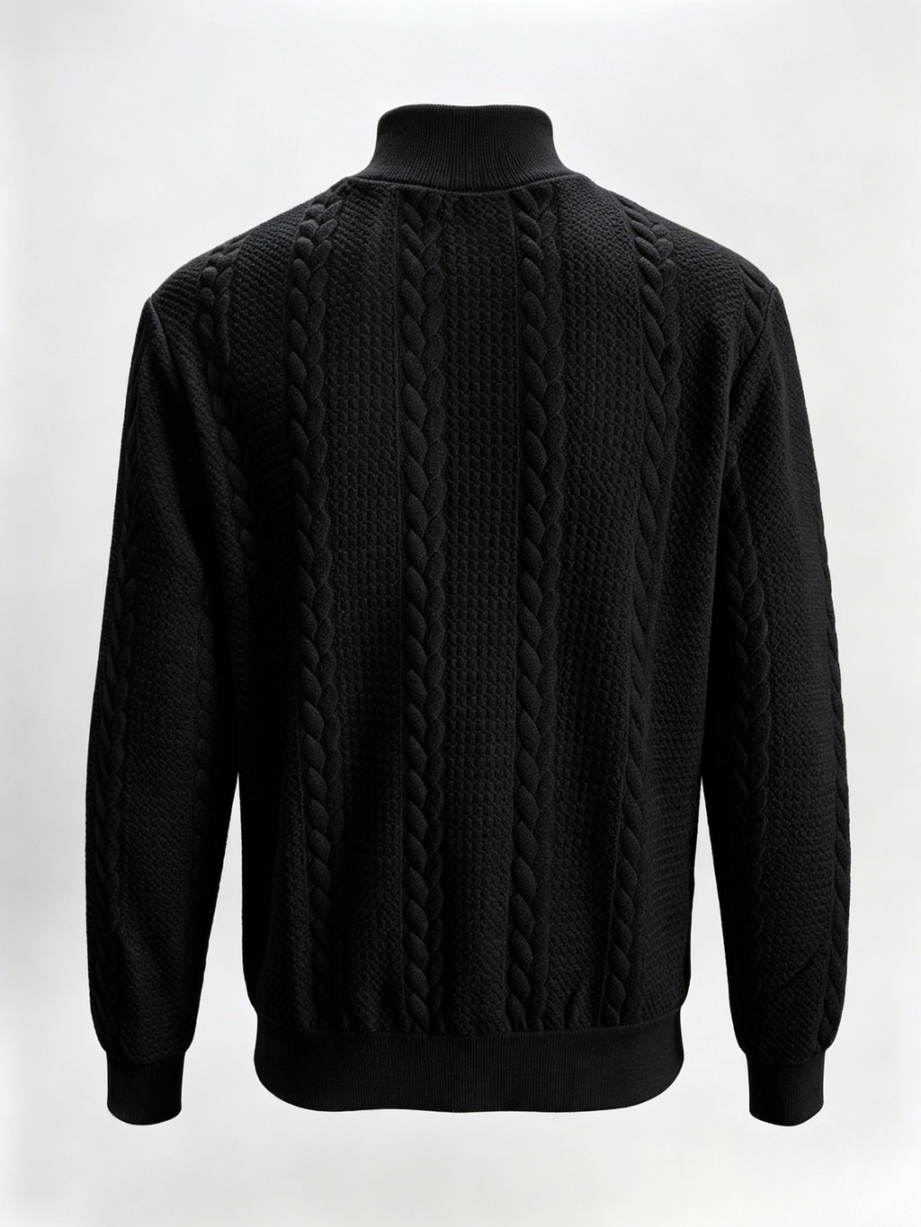 Hot! Brand New Design Men's High Round-Neck Sweatshirt, Fashionable Big Twisted Pattern Design Men's Classic Casual Sweatshirt for Autumn and Winter, Spring Long-sleeved Sweatshirt